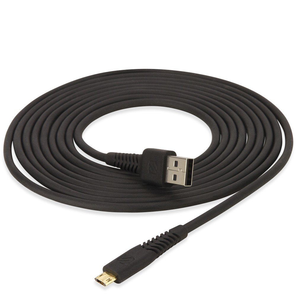 Scosche syncABLE HD Micro-USB Ladekabel m/EZTIP - 3 meter Indvendig tilbehør > Mobil tilbehør