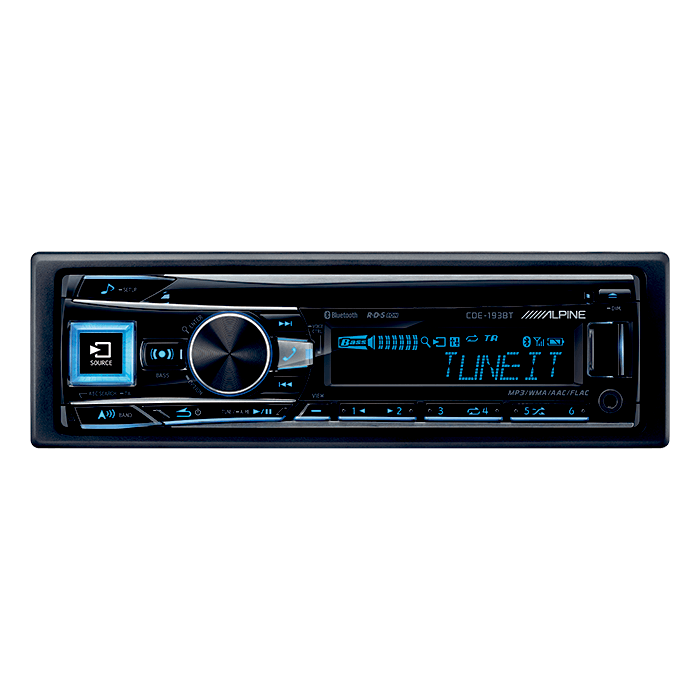 Alpine CDE-193BT CD/Tuner med USB & Ipod Bluethooth Bilstereo