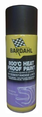 Bardahl Racing Black 800 C - Varmebestandig Silke Mat Sort - 400 ml. Olie & Kemi > Spray