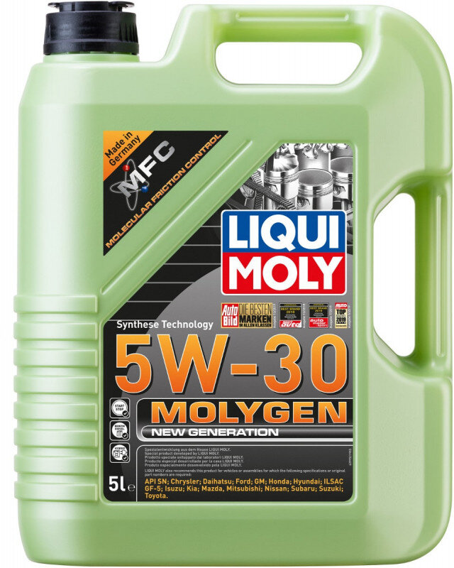 5W30 Molygen New generation motorolie fra Liqui Moly