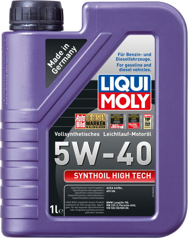5W40 Motorolie Synthoil High Tech fra Liqui Moly