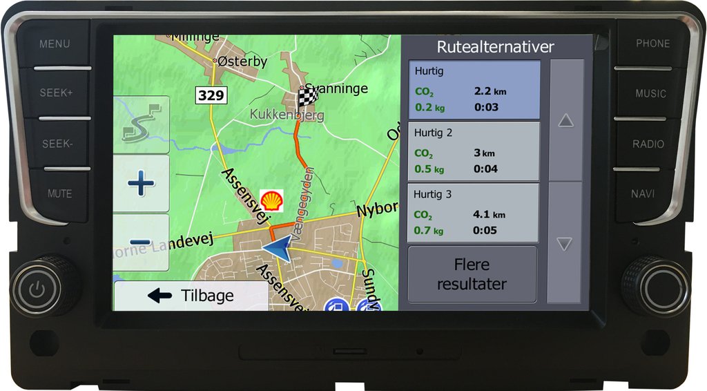 Volkswagen Golf 7 Navigation (Composition Media) Antracit grå Bilstereo > Navigation > Skoda