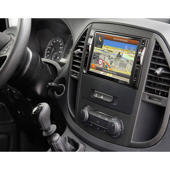 Alpine X800DV447 Style Mercedes Vito (447) - Multimedia Navigation Bilstereo > Navigation > Mercedes