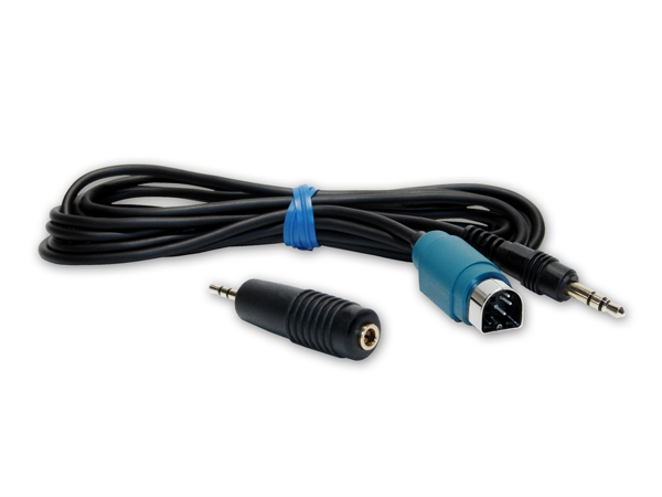 Alpine KCE236B minijack kabel til Ipod / MP3 Bilstereo > Monteringsdele > Kabler