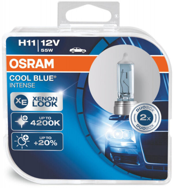 Osram H11 Cool Blue Intense pærer sæt (2 stk.) pakke Osram Cool Blue Intense