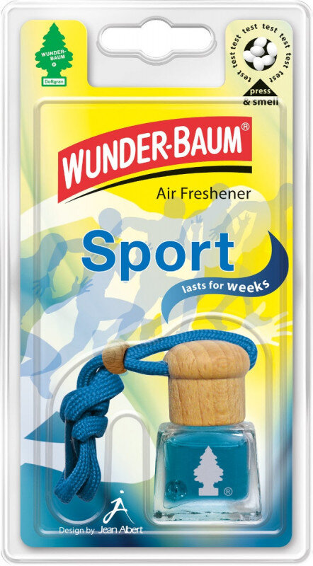 Sport luft frisker flaske / Air Freshener bottle fra Wunderbaum Wunder-Baum dufte